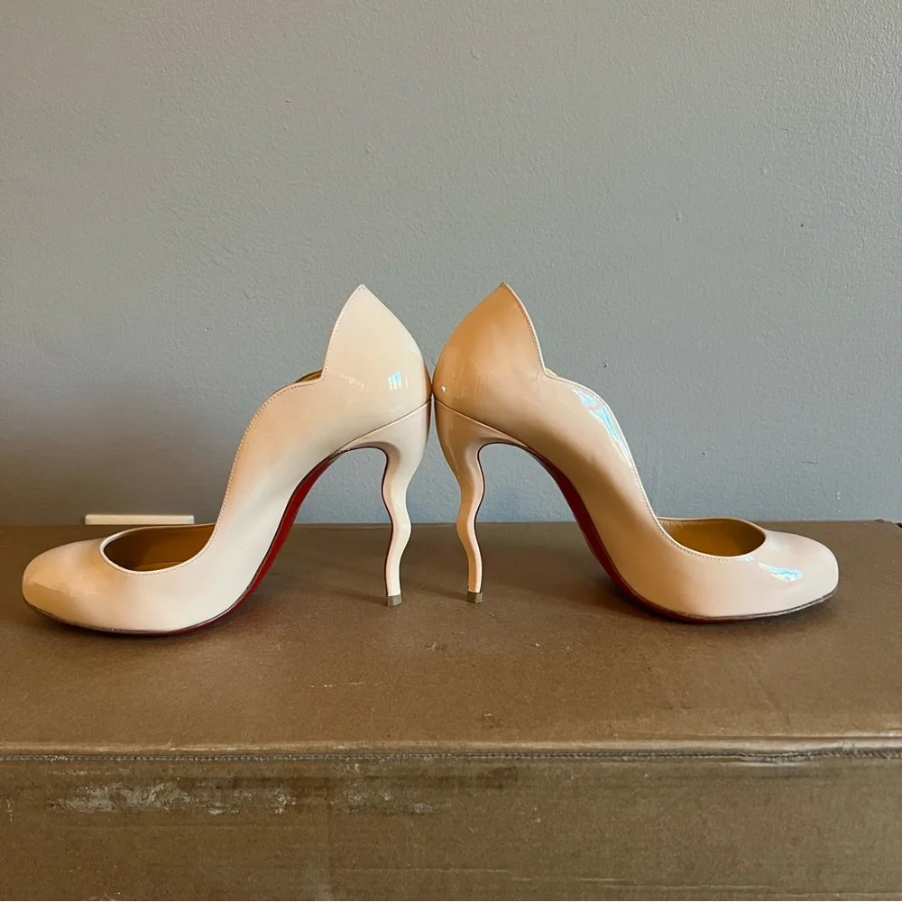 Christian Louboutin Baby Pink “Wawy Dolly 100mm” Stiletto Heels - Picture 5 of 11